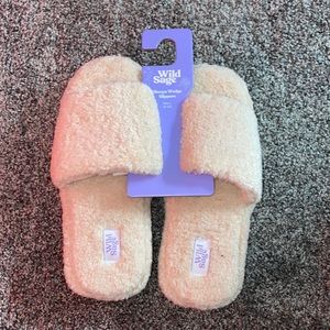 Sherpa Wedge Slippers